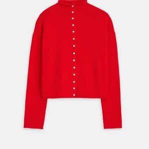 Alex Mill Red Button-Up Sweater